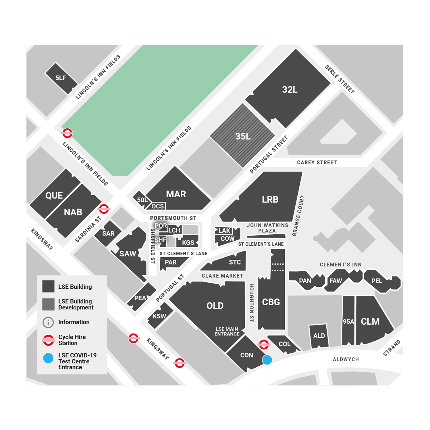 LSE campus map