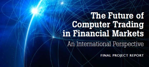 Cover of Foresight Report featuring the outline of a globe with many connections and a focal shining point along the curved trajectory of the globe